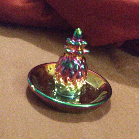 Rainbow Pineapple Trinket Dish - Picture 1 of 1